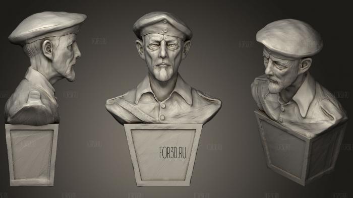 Soldier Statue stl model for CNC